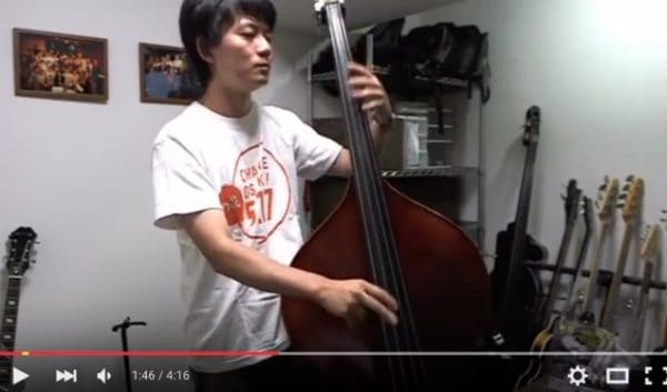 椎名林檎の「長く短い祭」をウッドベースで弾いてみた