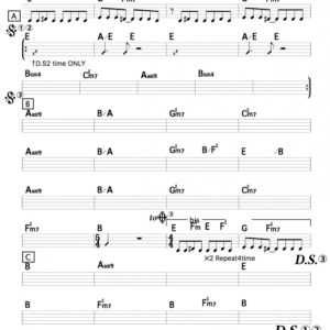 Figure Of Eight(Paul McCartney)マスターリズム譜