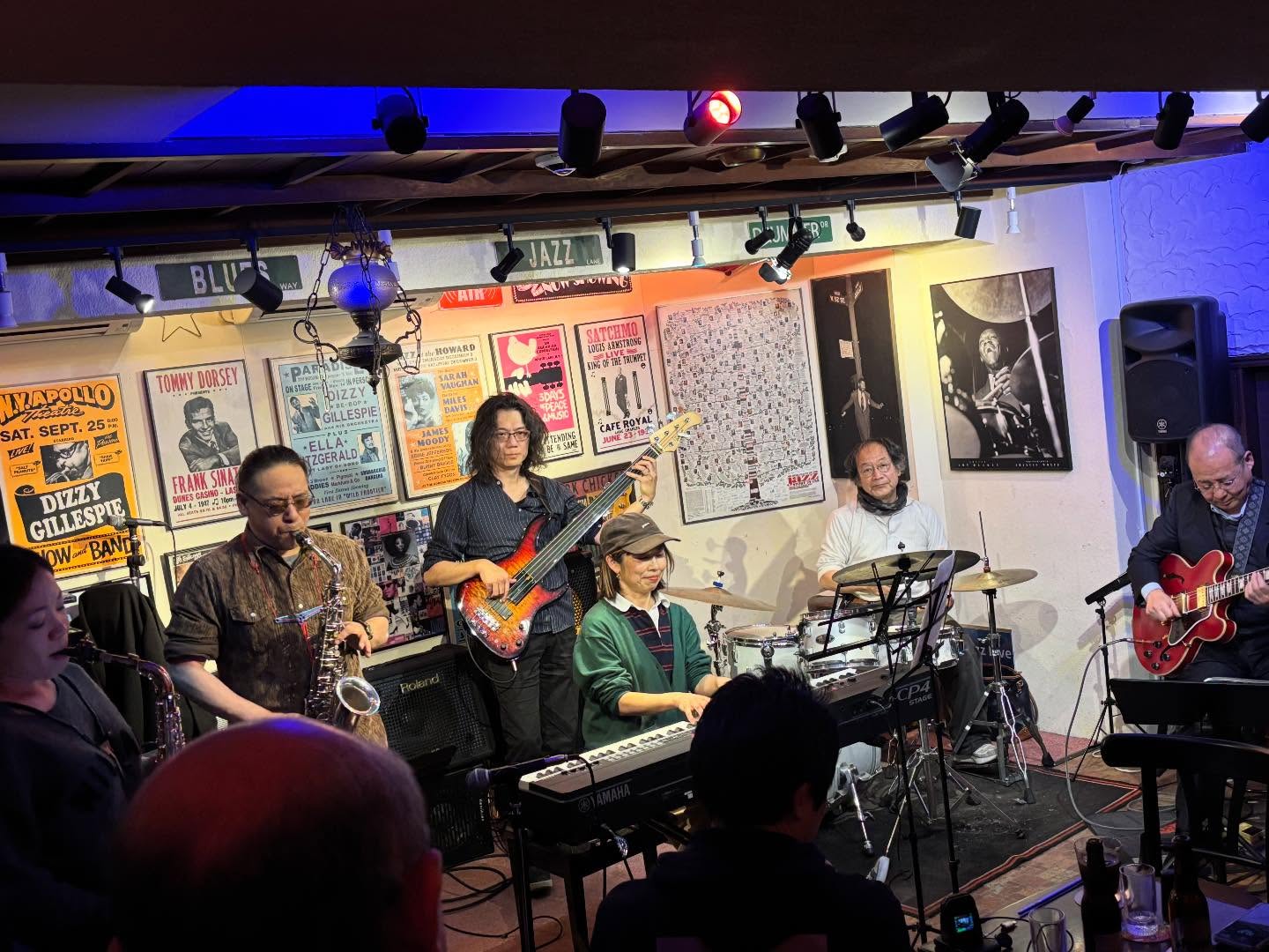 なんば845のFUNKセッションにベースで参加しました